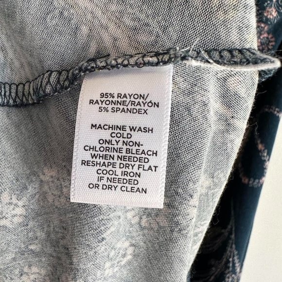 LOFT Blue Paisley High Neck Halter‎ Swing Ladies Party Dress, S - Picture 4 of 5